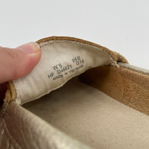 Cole Haan Grand OS Gold Metallic Leather Slip On Loafers Womens Size 9.5B - Picture 6 of 8